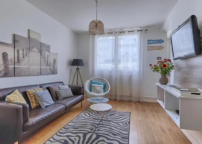 CENTRE Appt 2 Chambres, Linge, Parking, Wifi